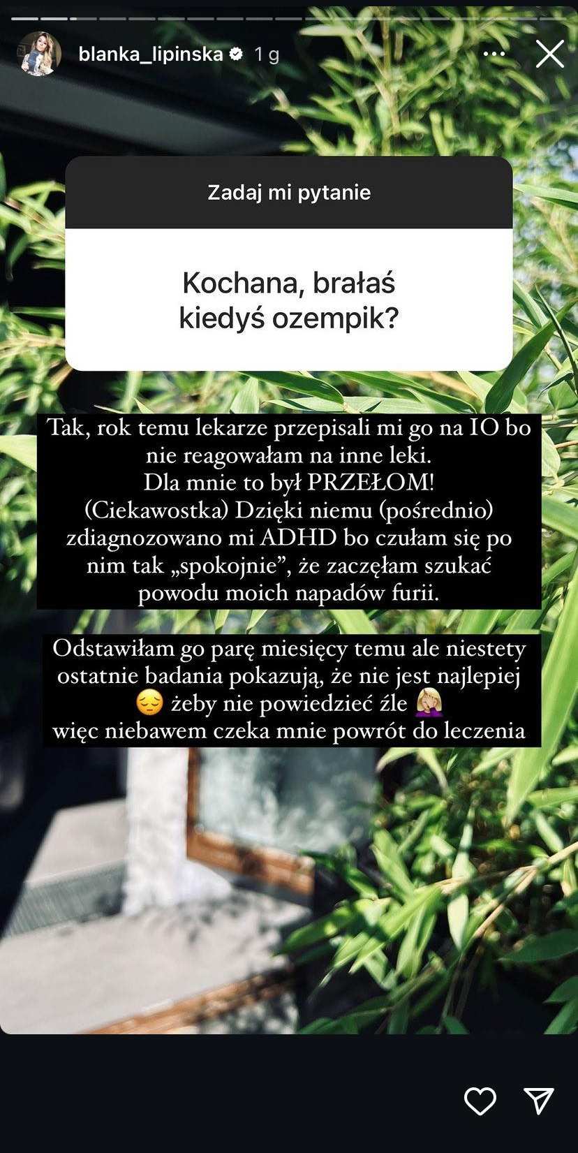 Blanka Lipińska Ozempic